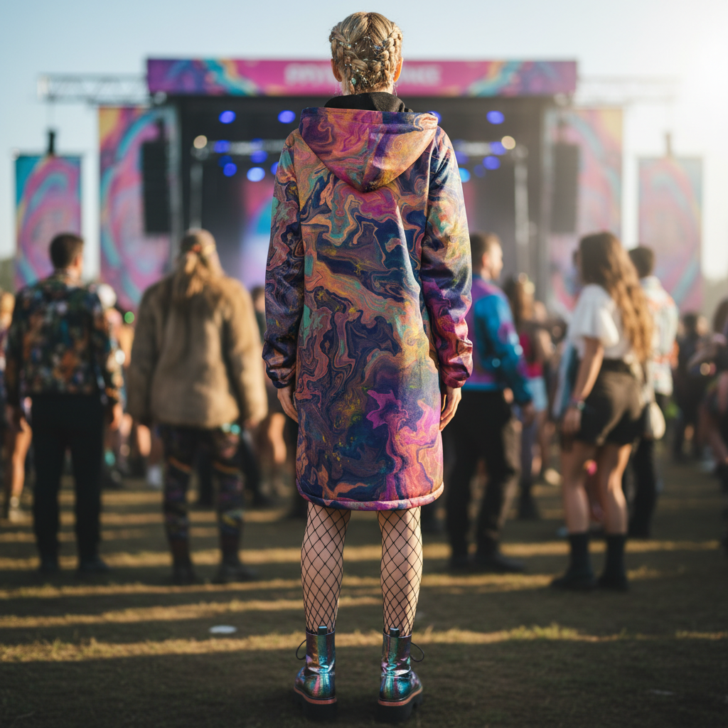 Liquified Abyss Women's Festival Cloak