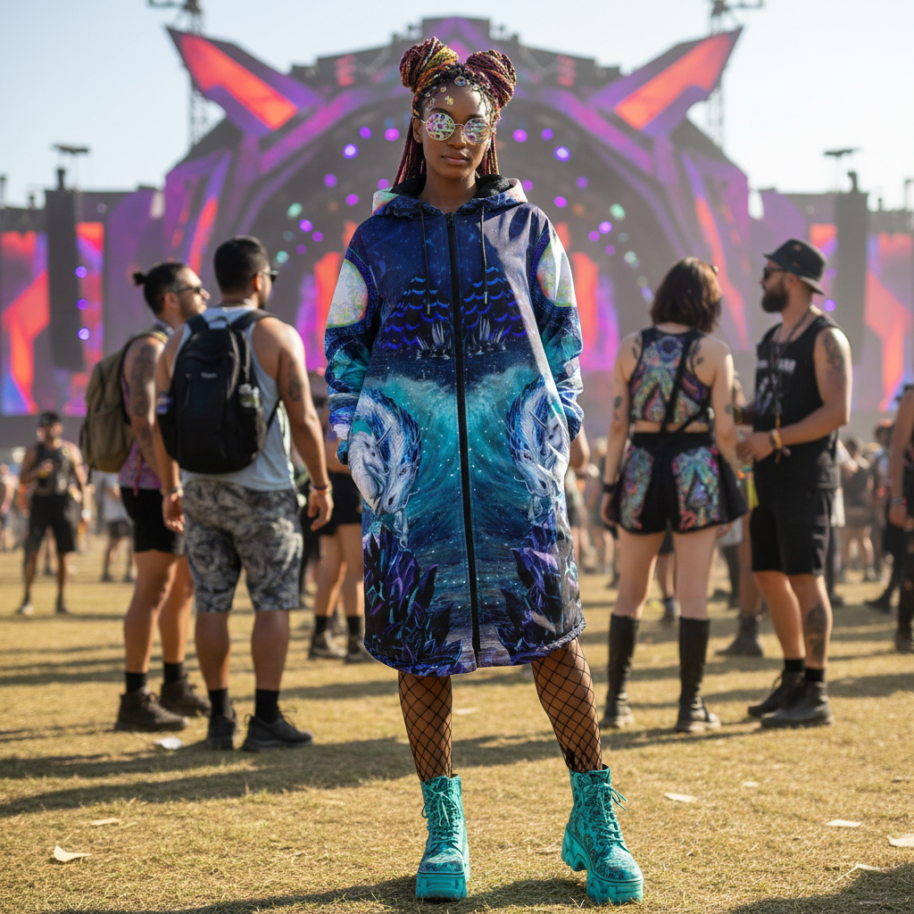 Blue Sorceress Women's Festival Cloak