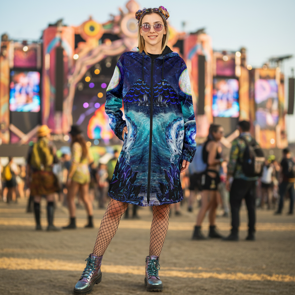 Blue Sorceress Women's Festival Cloak