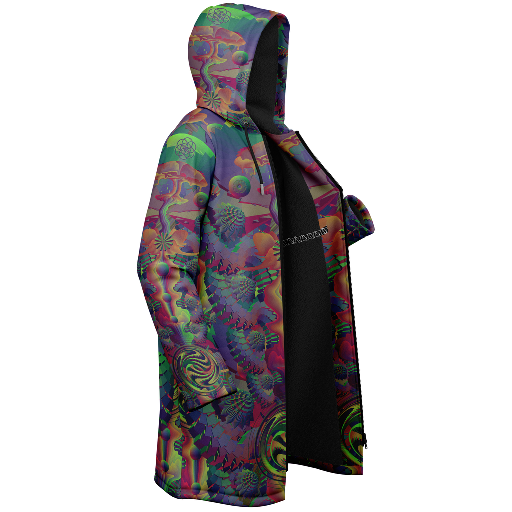 Cloak | Shroom Flower of Life Dark Rainbow