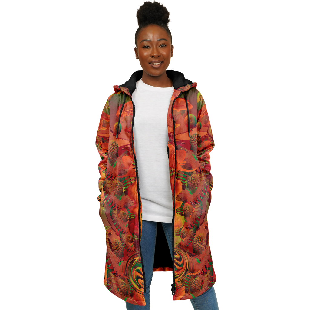 Cloak | Shroom Flower of Life Orange