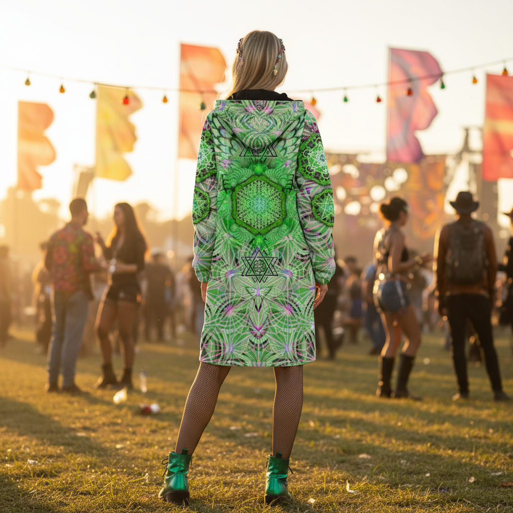 Angel Catcher Light Green Women's Festival Cloak