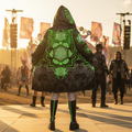 Angel Catcher Green Festival Cloak