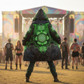 Angel Catcher Green Men's Festival Cloak