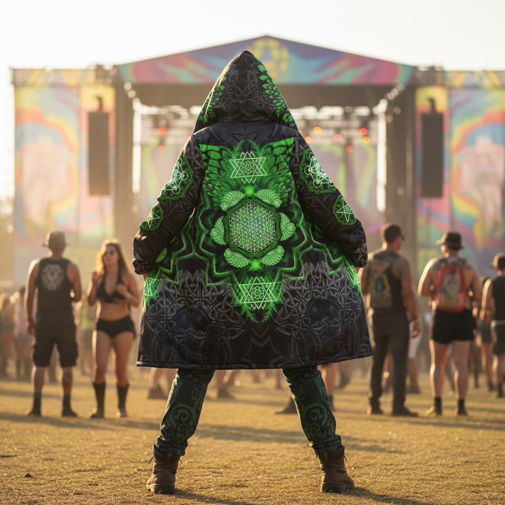 Angel Catcher Green Men's Festival Cloak