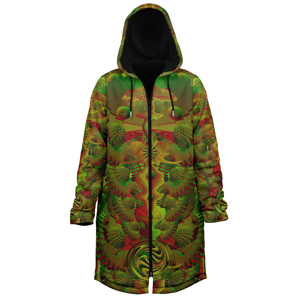Cloak | Shroom Flower of Life Green