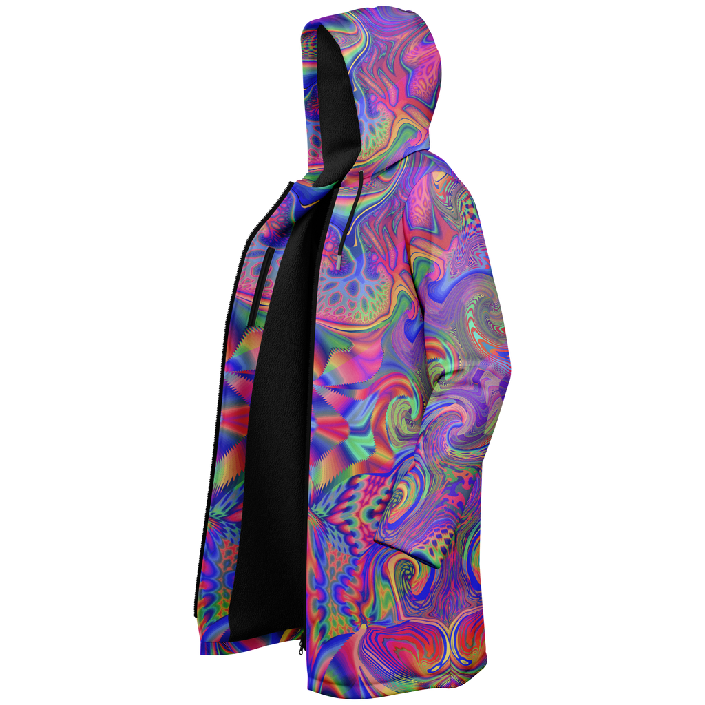 Lucid Men's Festival Cloak detail view with festival fashion