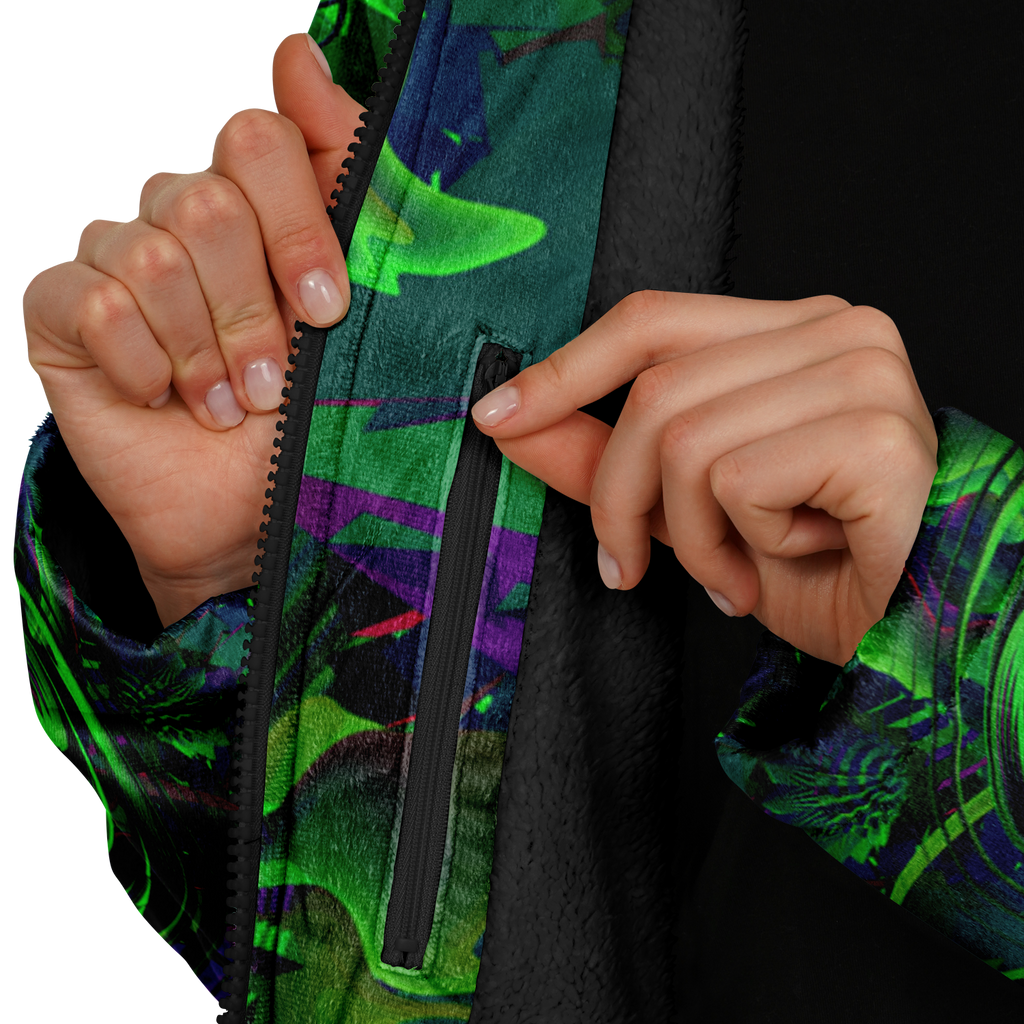 Cloak | Shroom Flower of Life Green