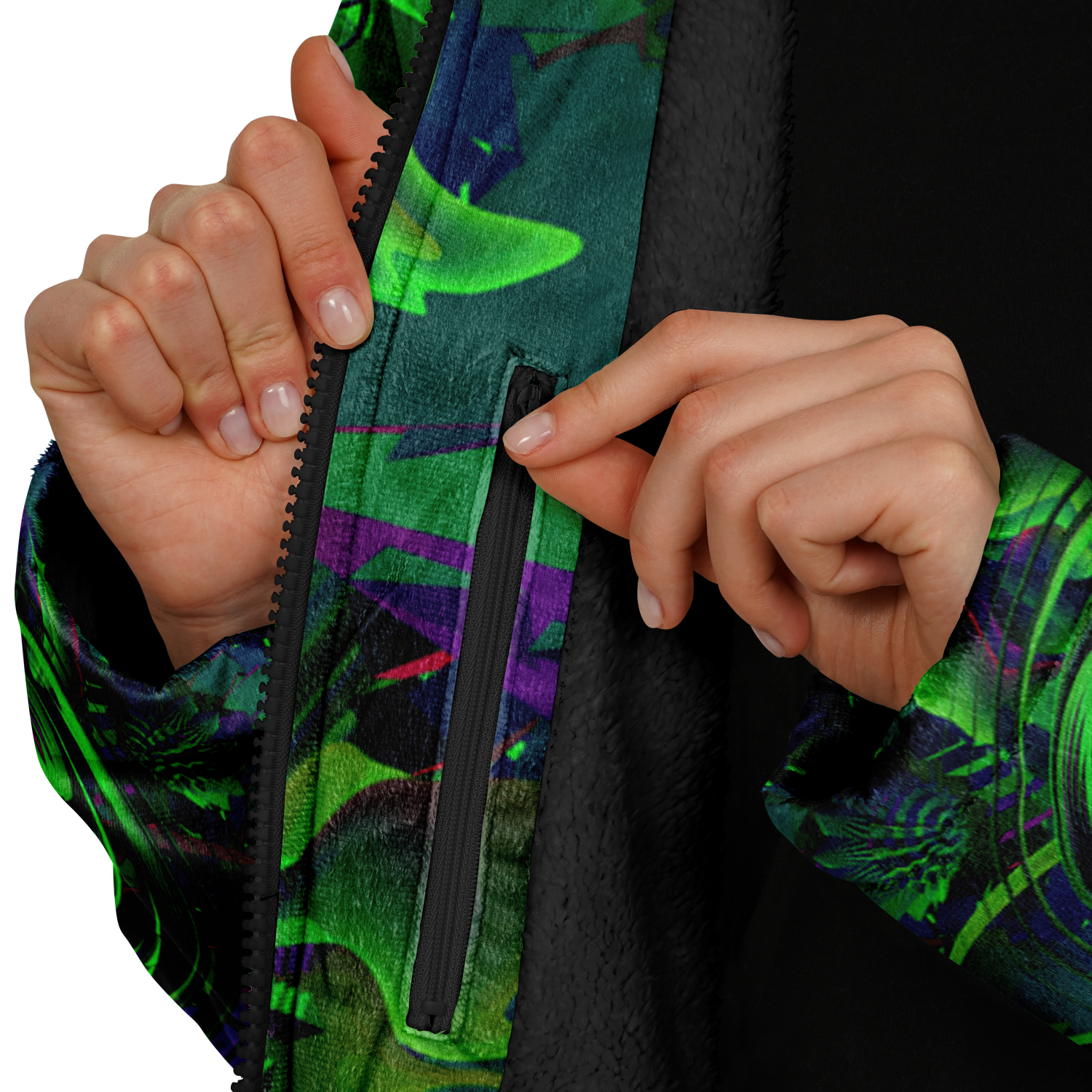 Cloak | Shroom Flower of Life Green