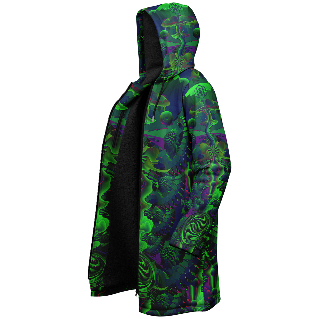 Cloak | Shroom Flower of Life Green