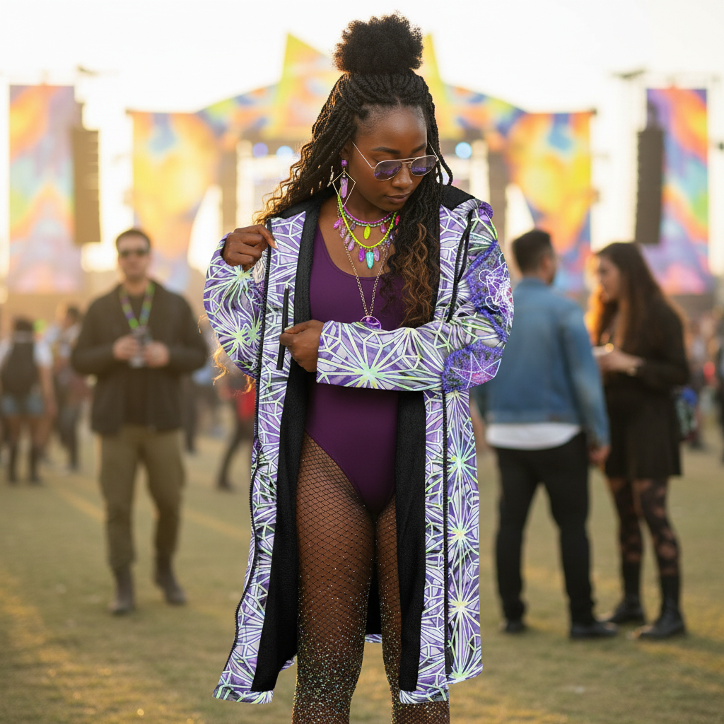 Angel Catcher Light Purple Women's Festival Cloak