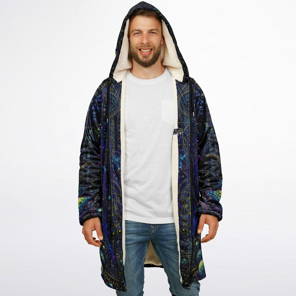 Celestial Tempe White Zipper Cloak