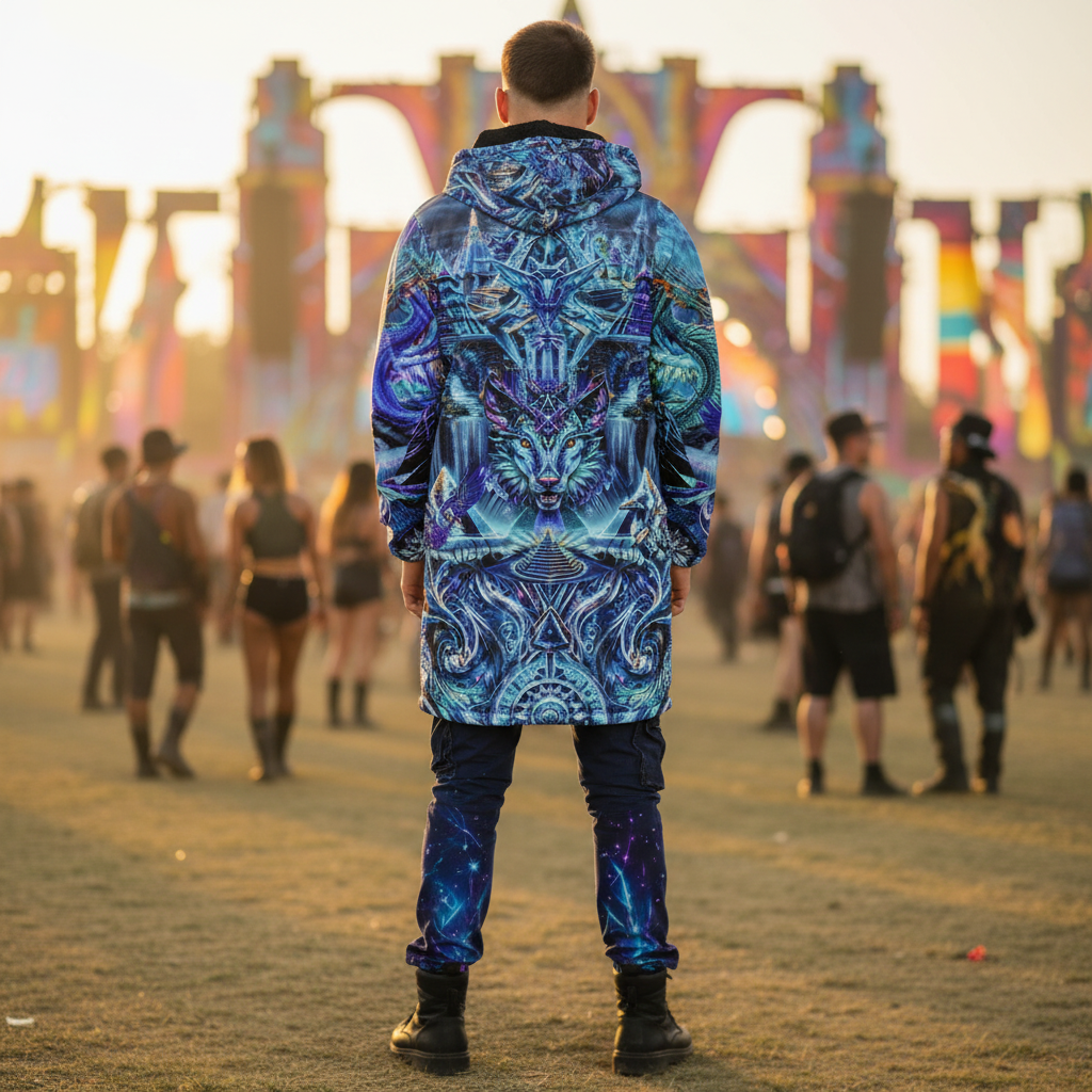 Blue Dream Weaver Men's Festival Cloak