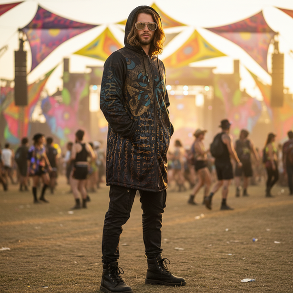 Enochian Vision Teal Men's Festival Cloak