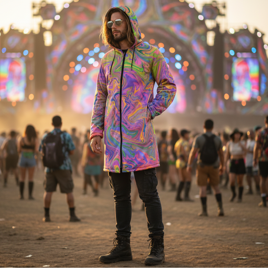 Psy Trance Men's Festival Cloak