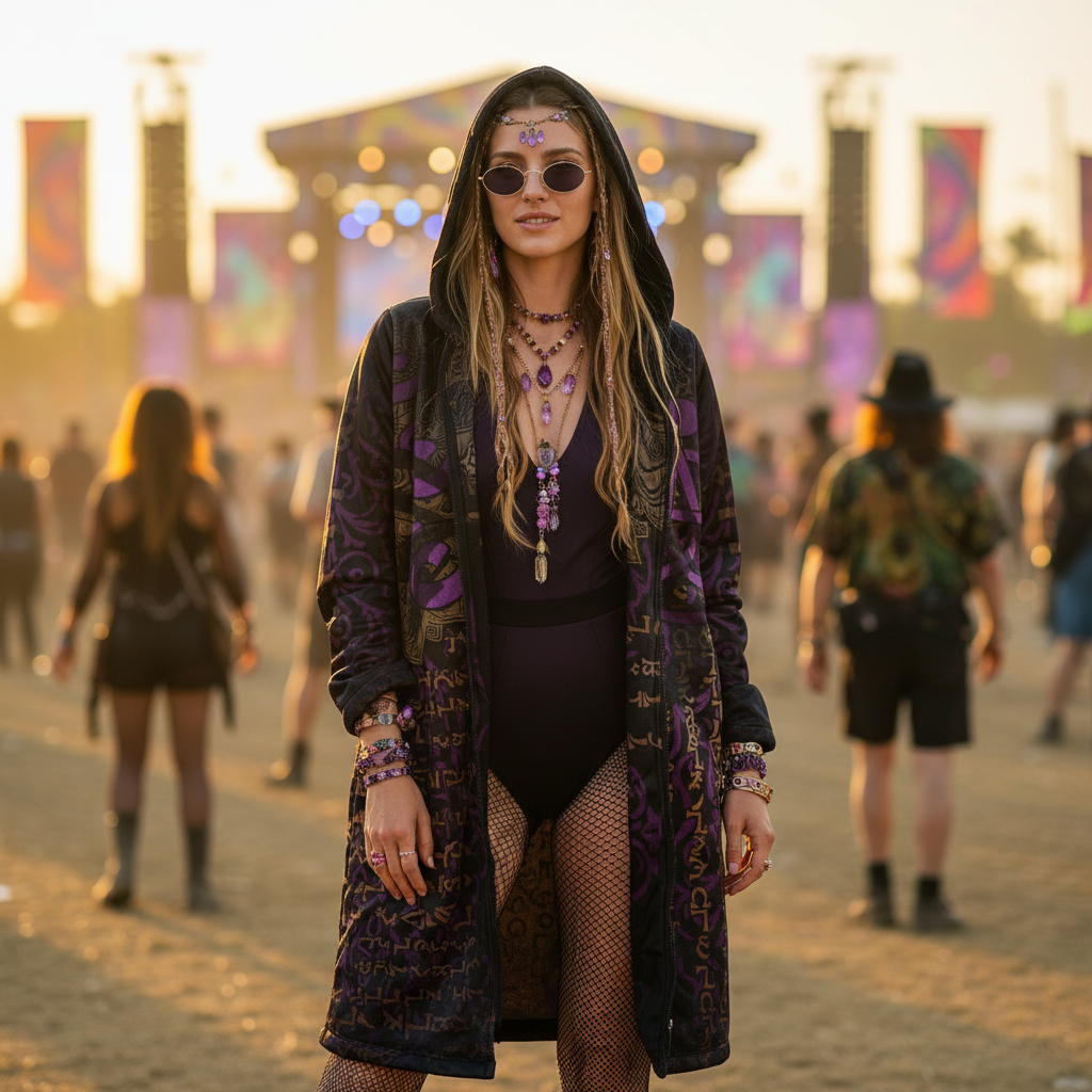 Enochian Vision Pink Women's Festival Cloak