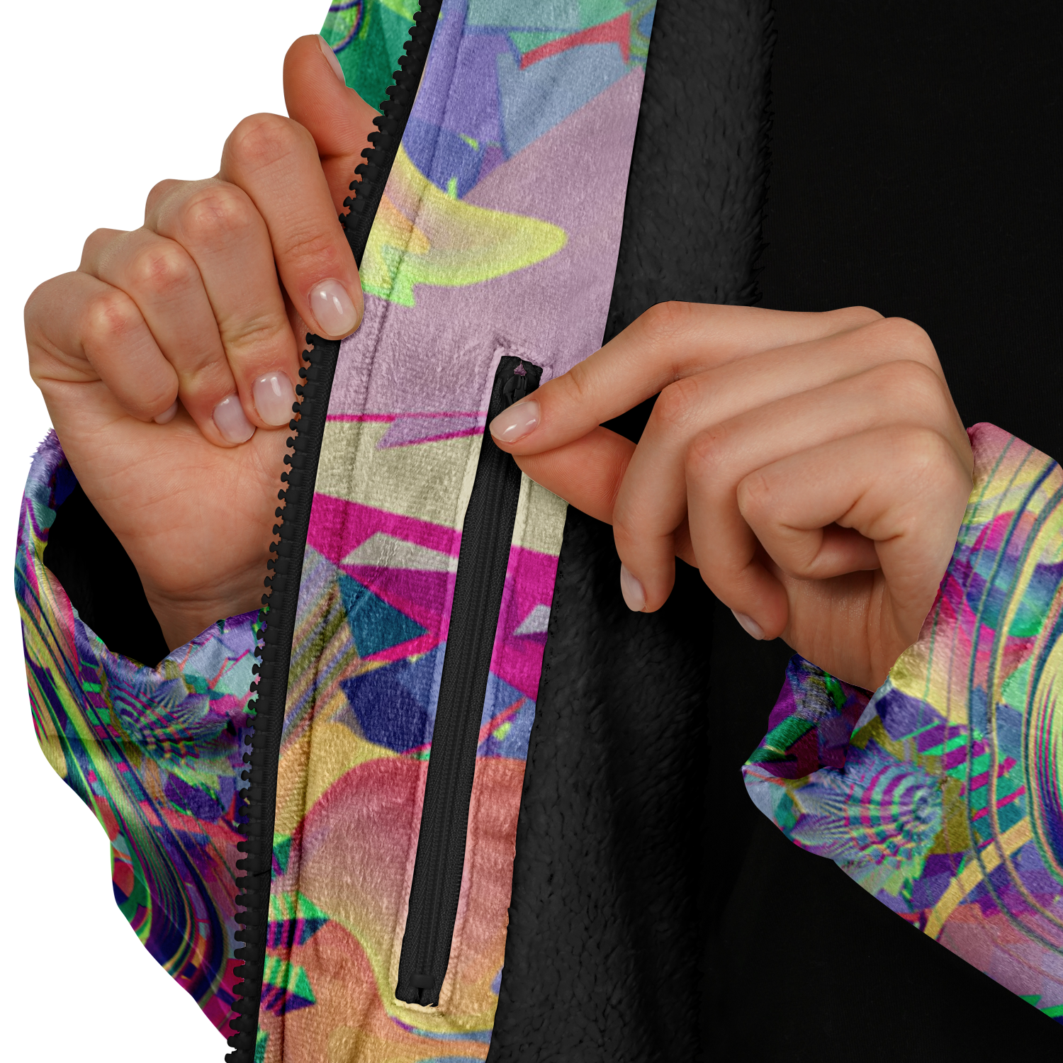 Cloak | Shroom Flower of Life Pastel Rainbow