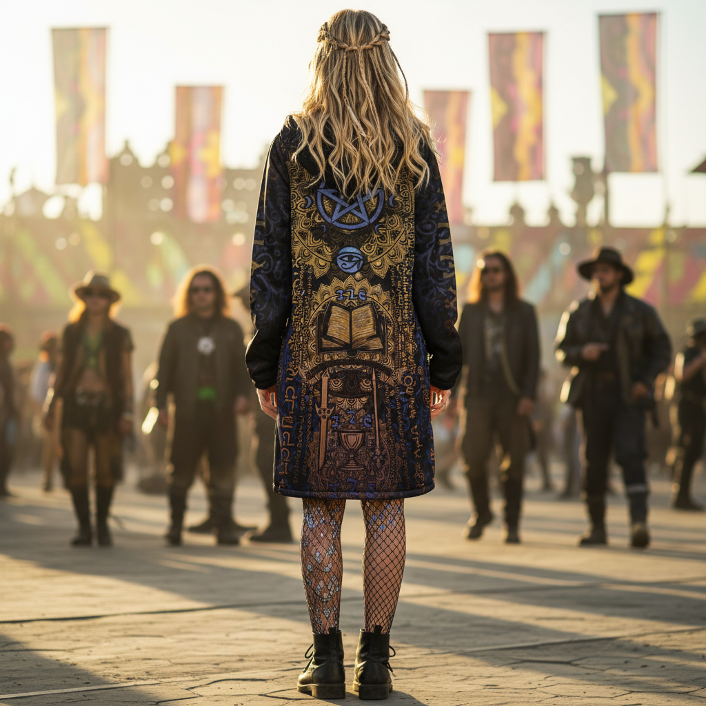 Enochian Vision Blue Women's Festival Cloak