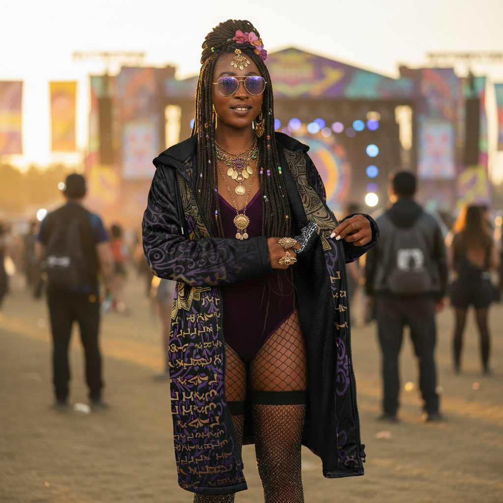 Enochian Vision Purple Women's Festival Cloak