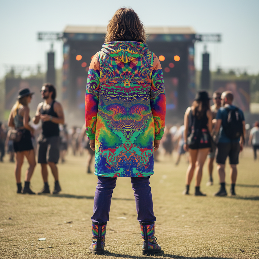 Acid Melt Men's Festival Cloak