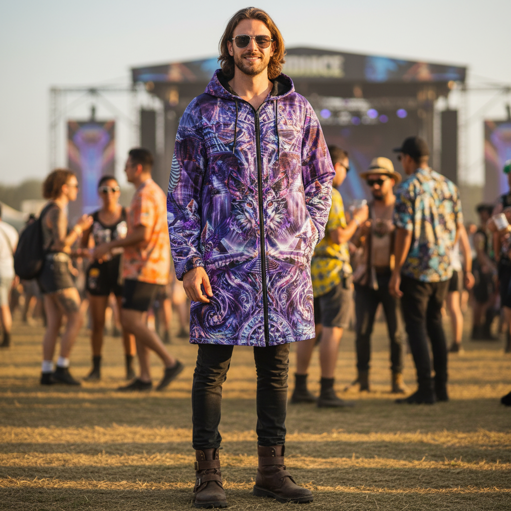Dream Weaver Purple Men's Festival Cloak
