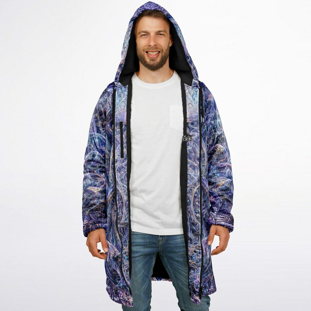 Galactic Alien Oracle Zipper Black Cloak