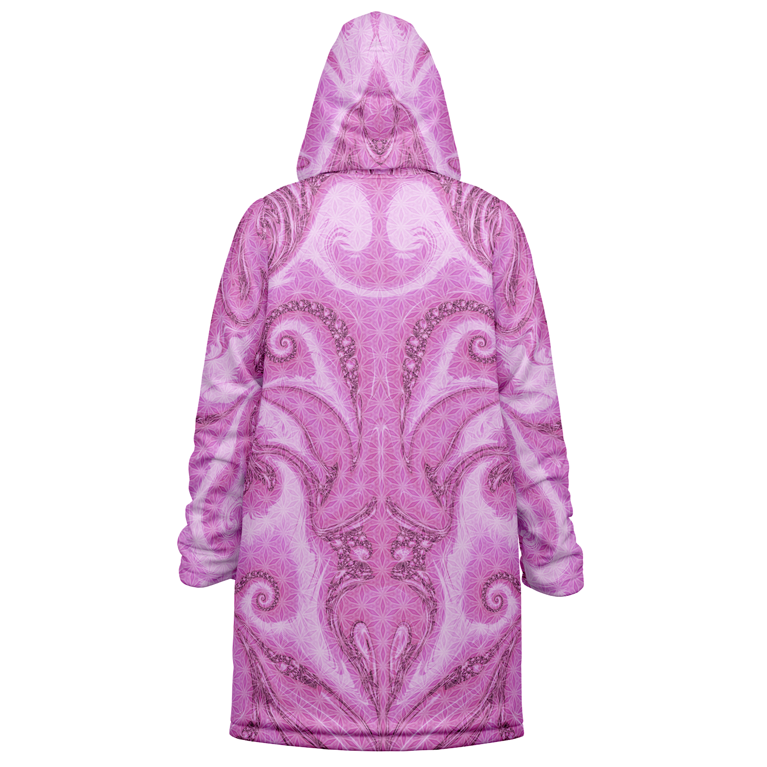 Pink Cosmic Flower Of Life Women's Festival Cloak