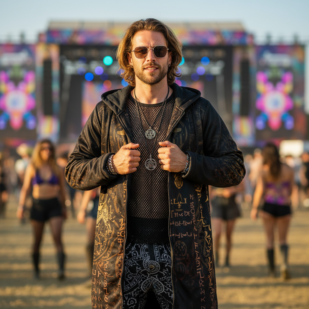 Enochian Vision Gold Men's Festival Cloak