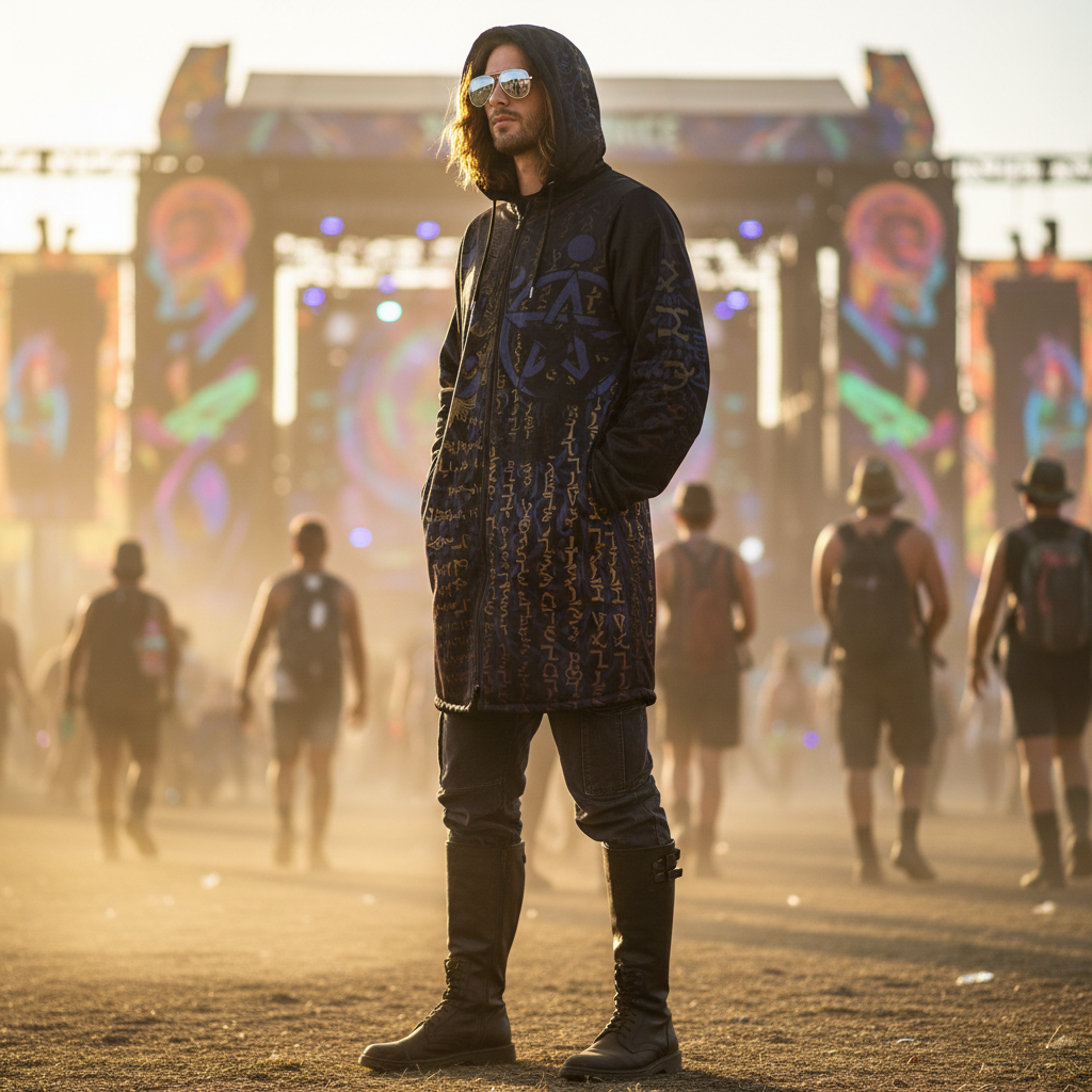 Enochian Vision Blue Men's Festival Cloak
