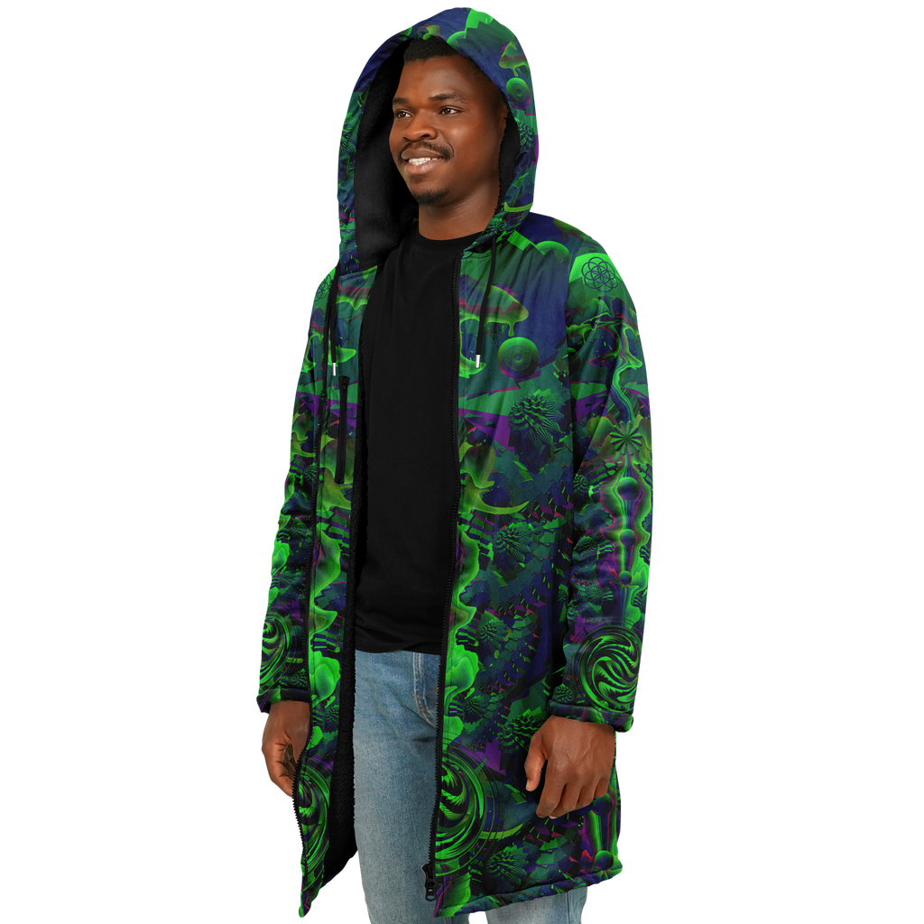 Cloak | Shroom Flower of Life Green