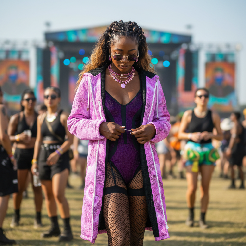 Pink Cosmic Flower Of Life Women's Festival Cloak