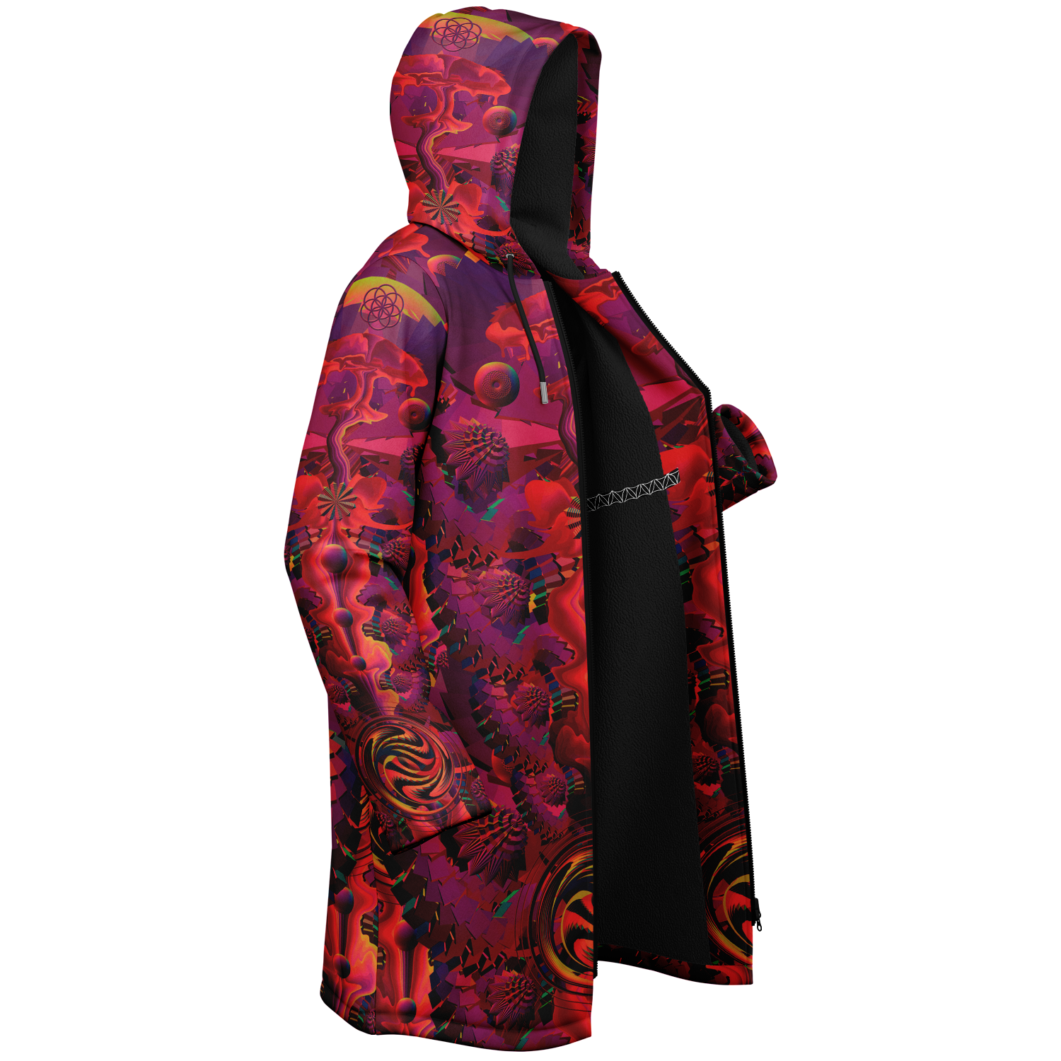 Cloak | Shroom Flower of Life Red