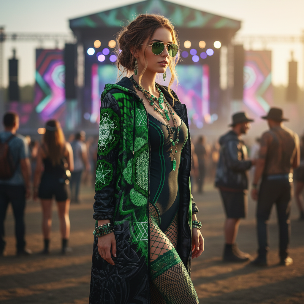 Angel Catcher Green Festival Cloak
