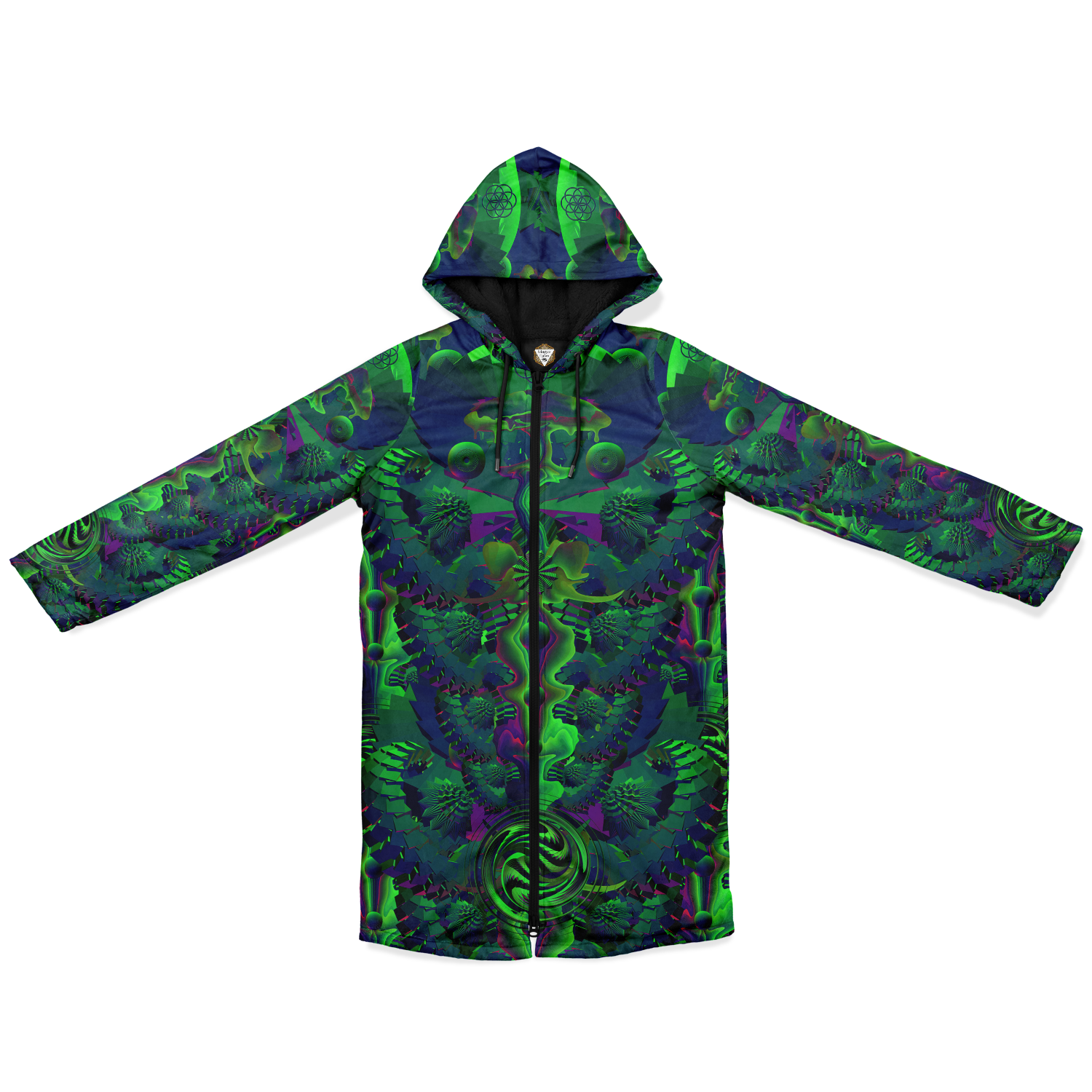 Cloak | Shroom Flower of Life Green