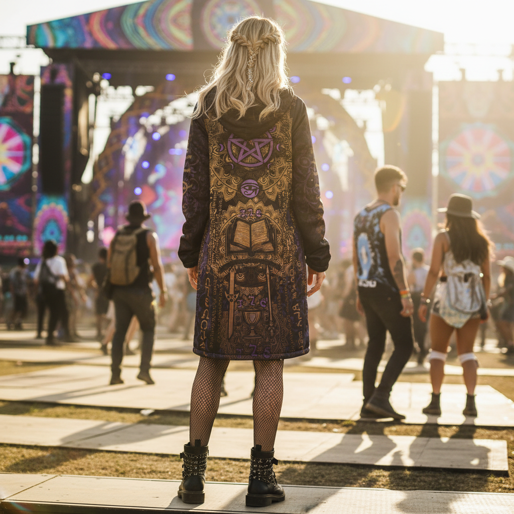 Enochian Vision Purple Women's Festival Cloak