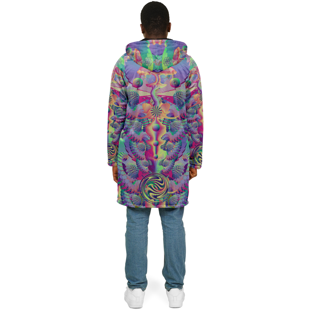 Cloak | Shroom Flower of Life Pastel Rainbow