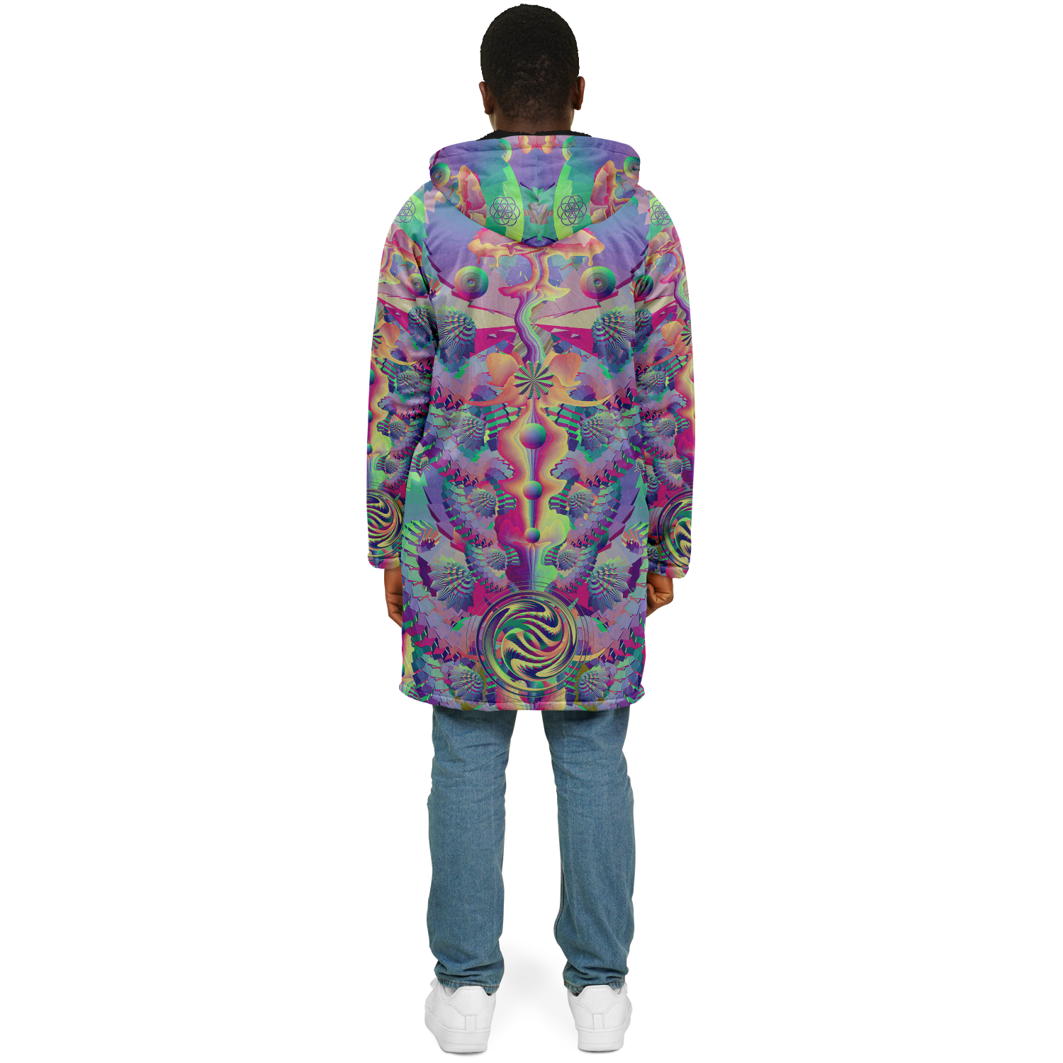 Cloak | Shroom Flower of Life Pastel Rainbow