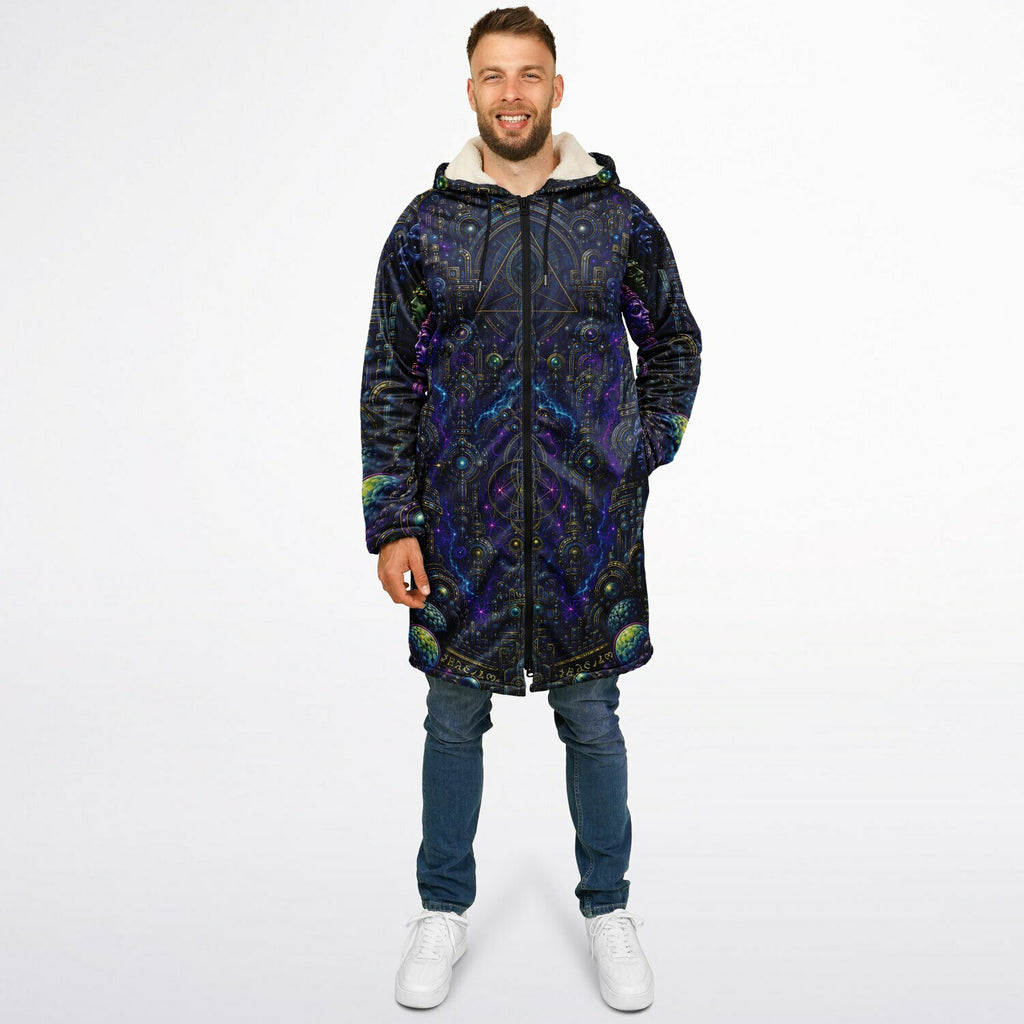 Celestial Tempe White Zipper Cloak