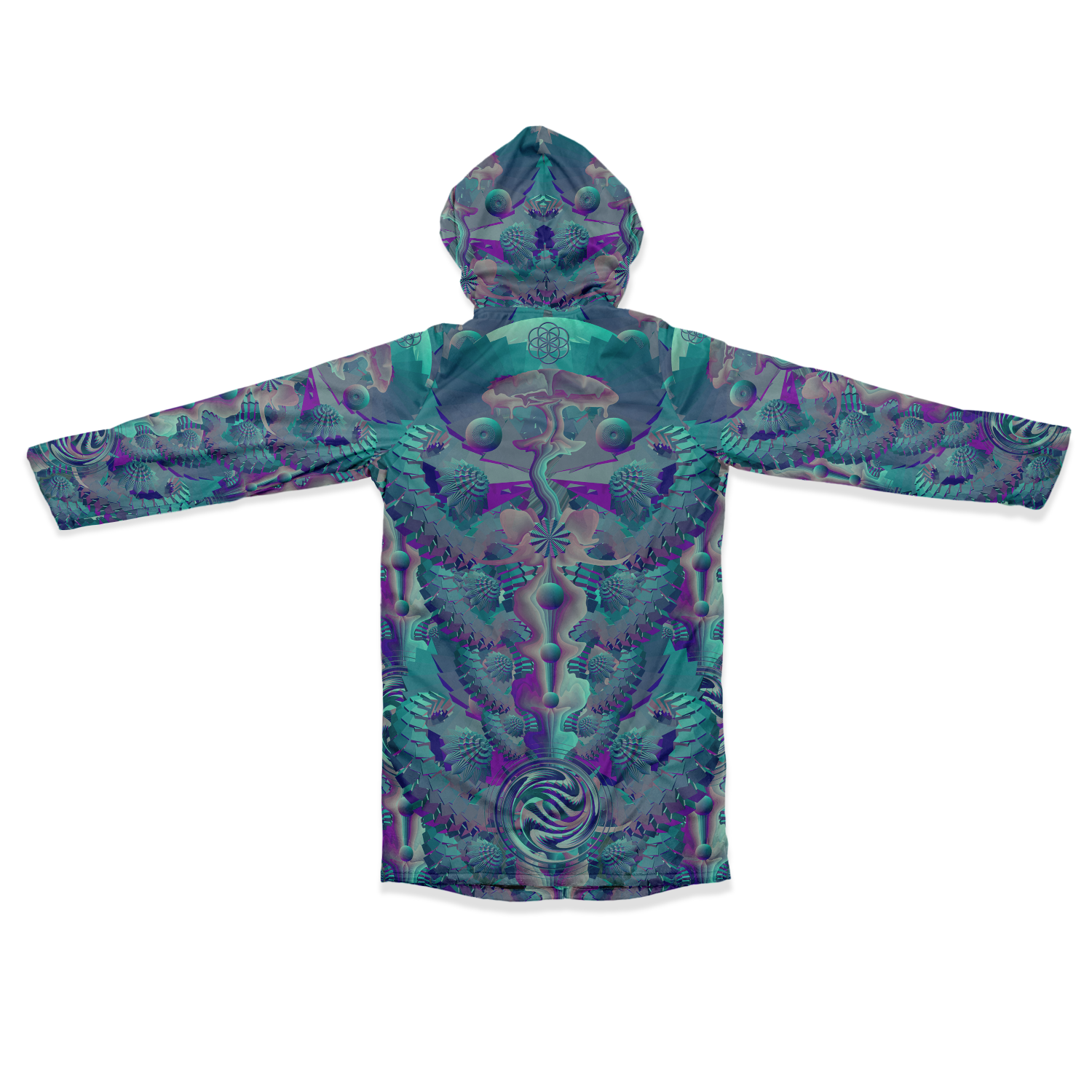 Cloak | Shroom Flower of Life Teal