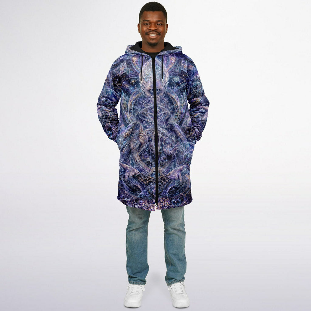 Galactic Alien Oracle Zipper Black Cloak