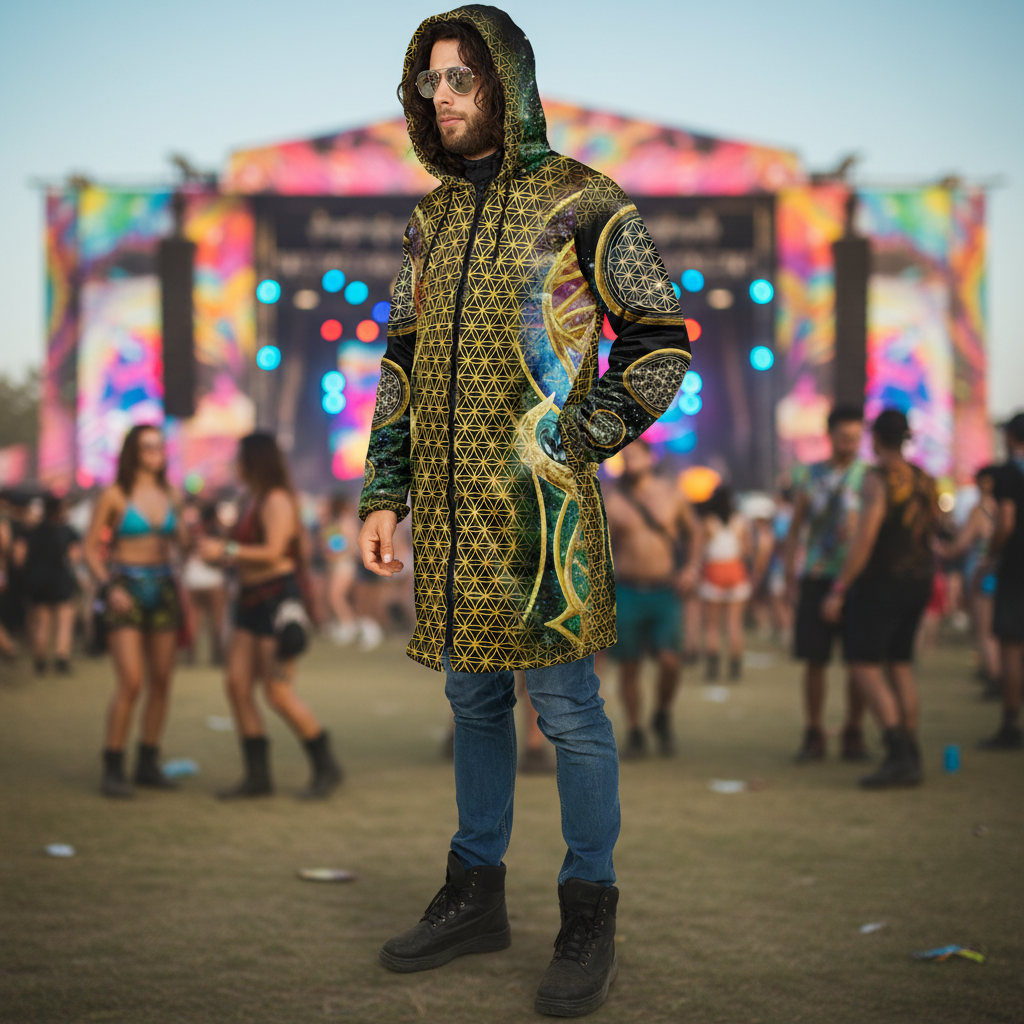 Mystic Eye Gold Men's Festival Cloak