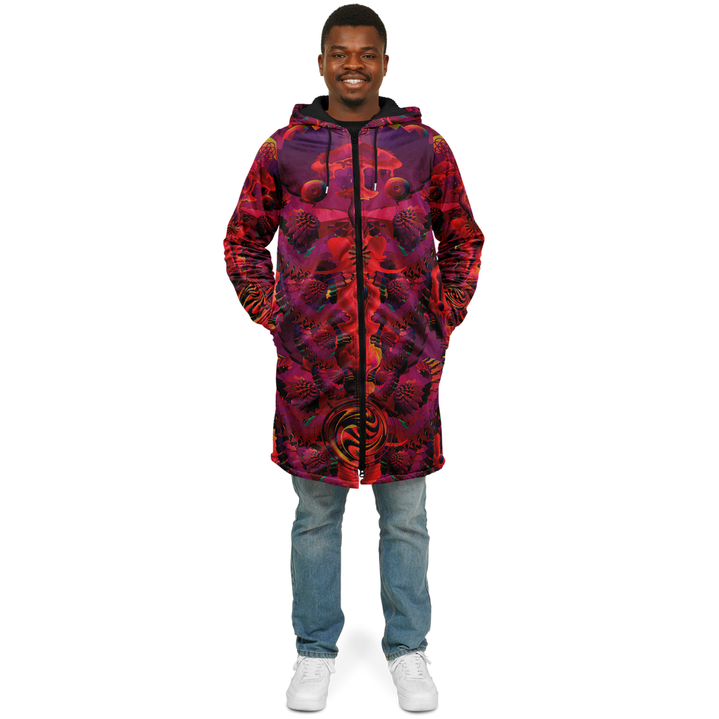 Cloak | Shroom Flower of Life Red