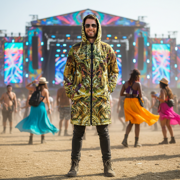 Yellow Dream Weaver Men's Festival Cloak