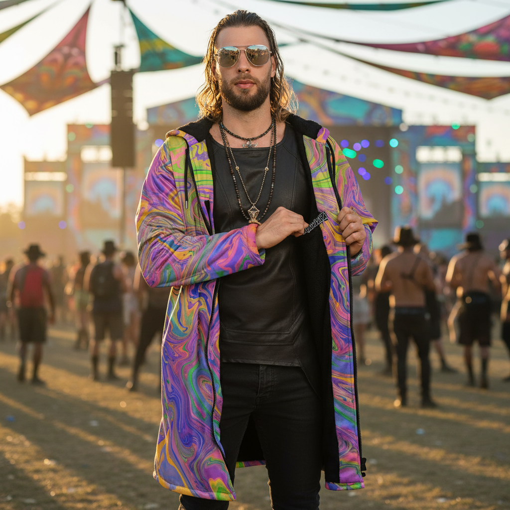 Psy Trance Men's Festival Cloak