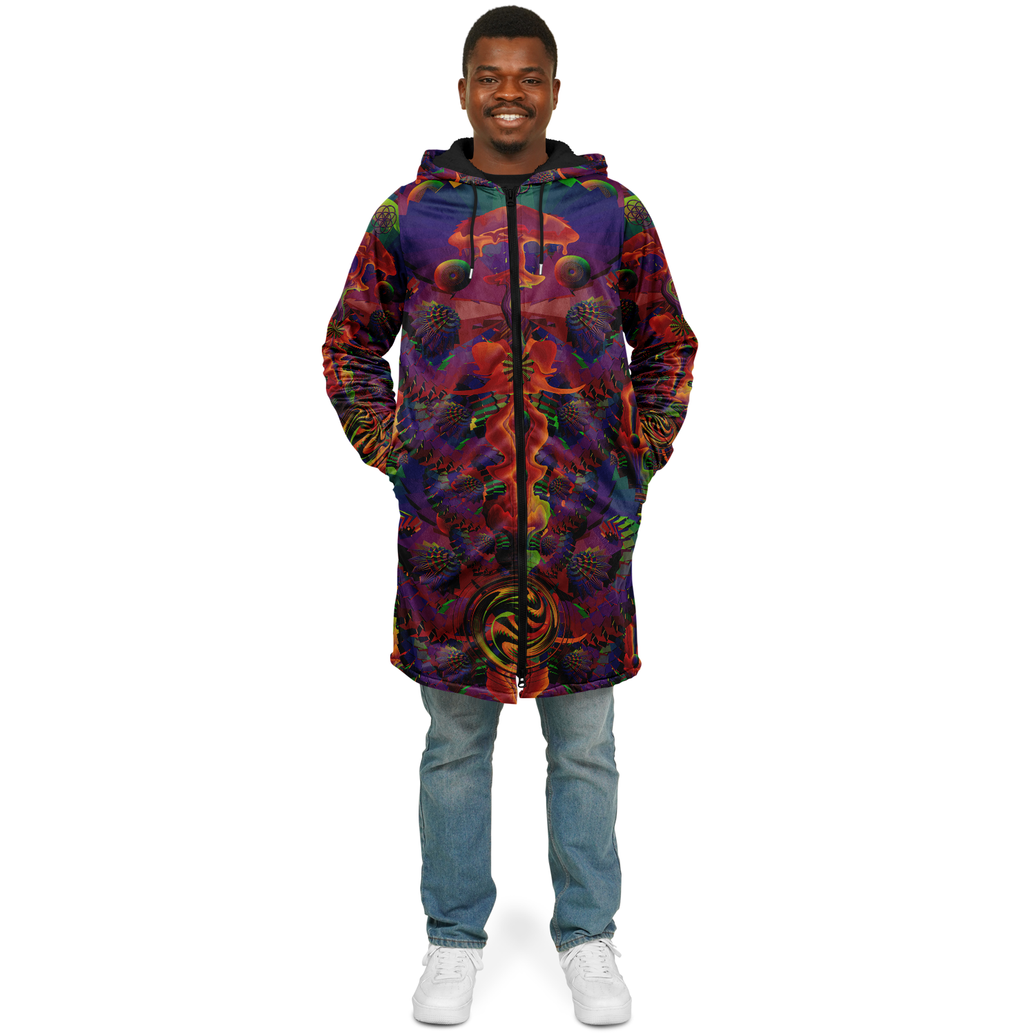 Cloak | Shroom Flower of Life Ultra Rainbow