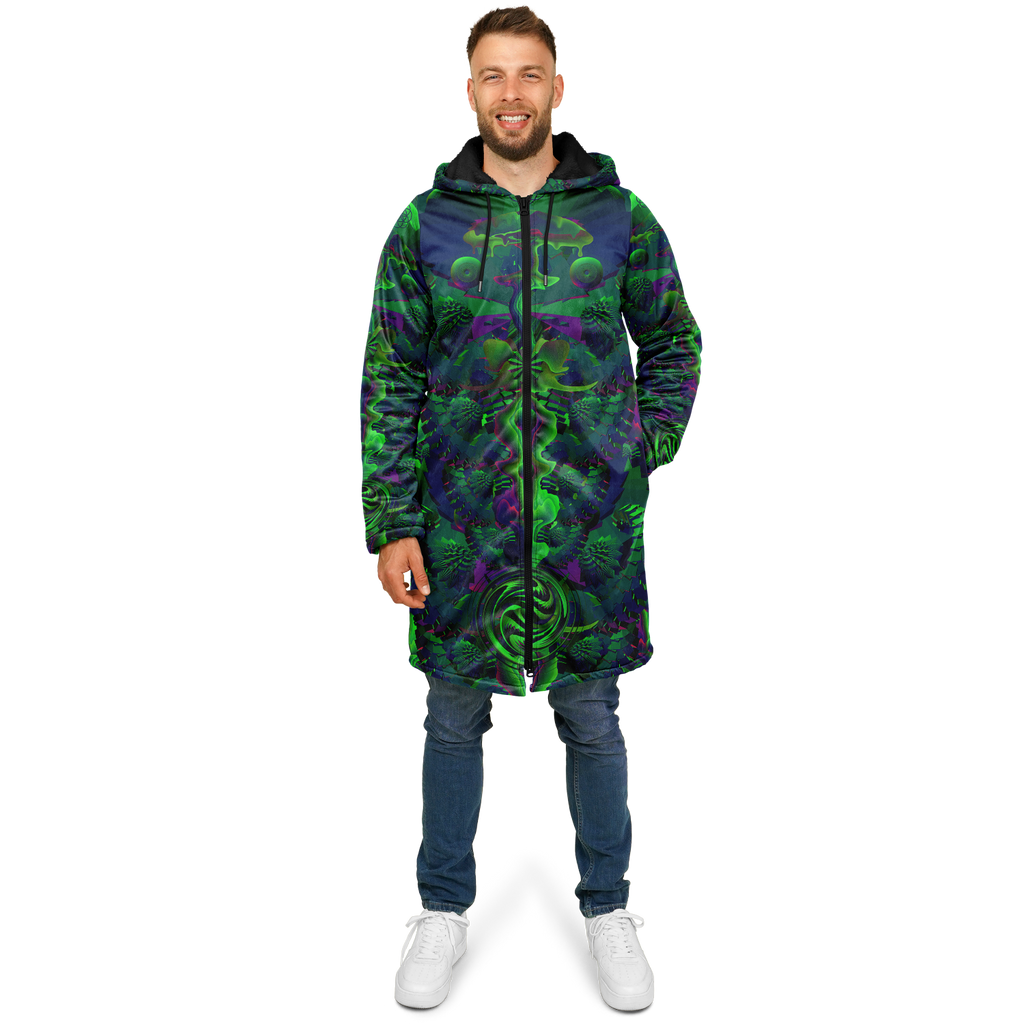 Cloak | Shroom Flower of Life Green