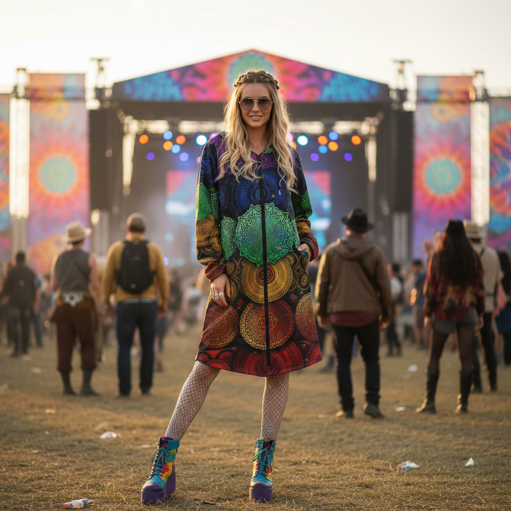 Chakra Mandala Women's Festival Cloak