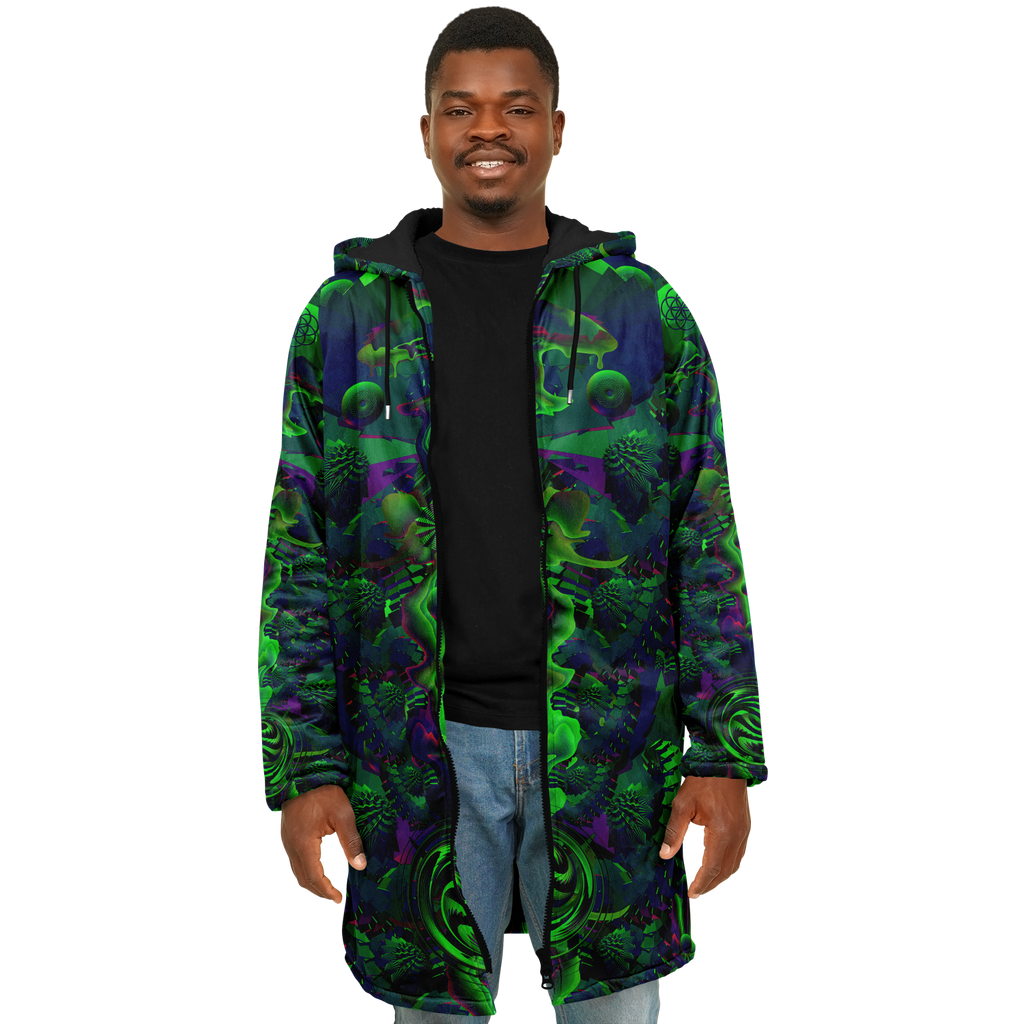 Cloak | Shroom Flower of Life Green