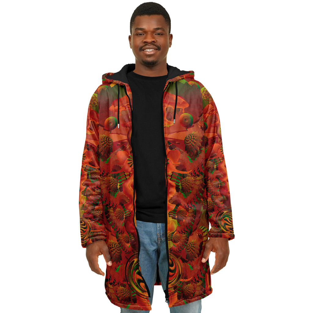 Cloak | Shroom Flower of Life Orange