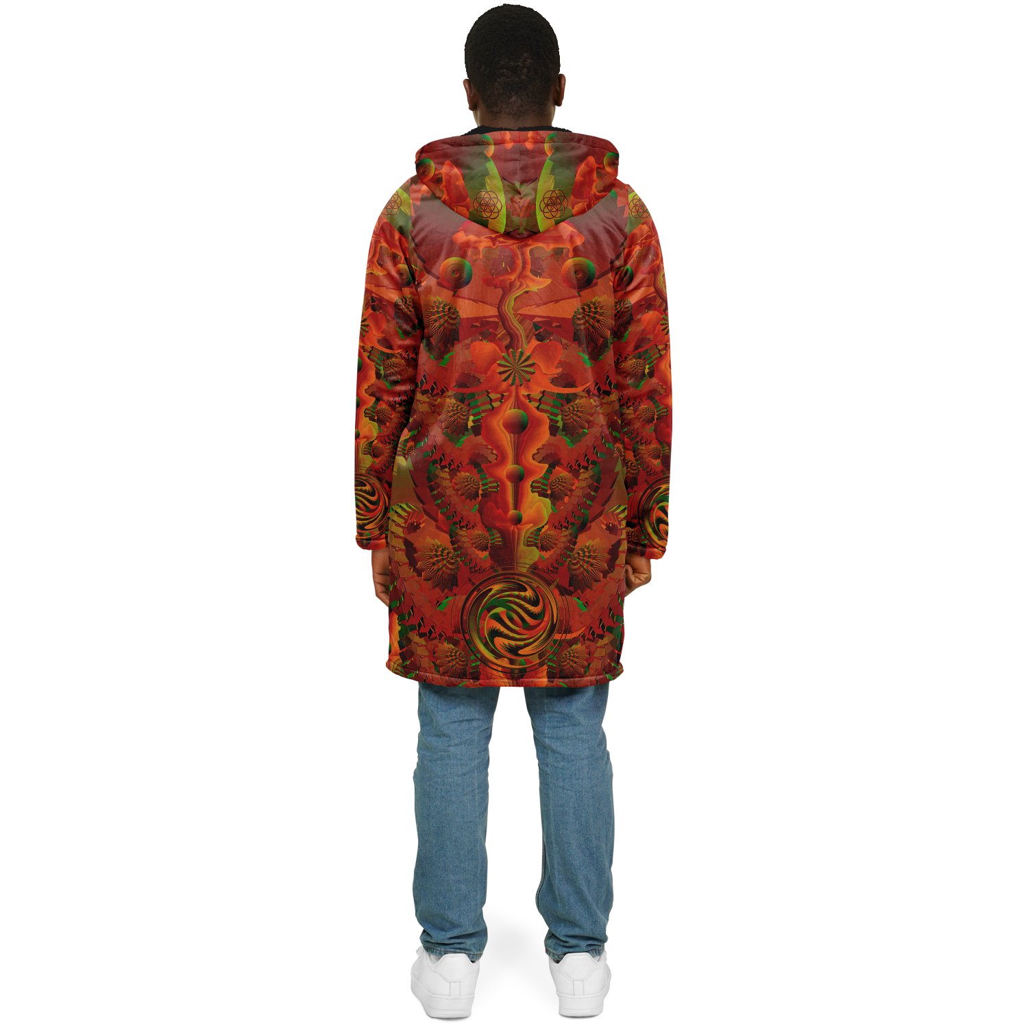 Cloak | Shroom Flower of Life Orange